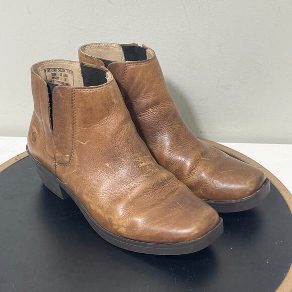 BOGS Gretchen Chelsea Boots Women 8 Brown Leather Waterproof Ankle Bootiesโ - Picture 2 of 11